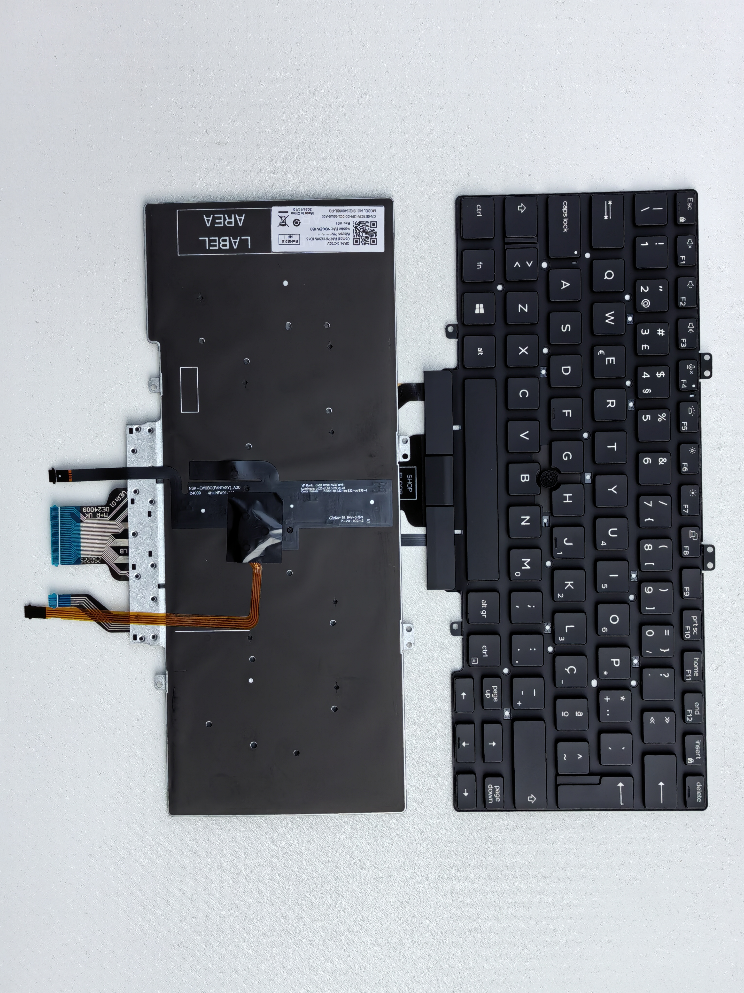 Picture of New Replacement Laptop Keyboard For DELL 5400/5410/5401/P98G/Latitude 5400 BLACK With Point Backlit (OEM) PO Layout